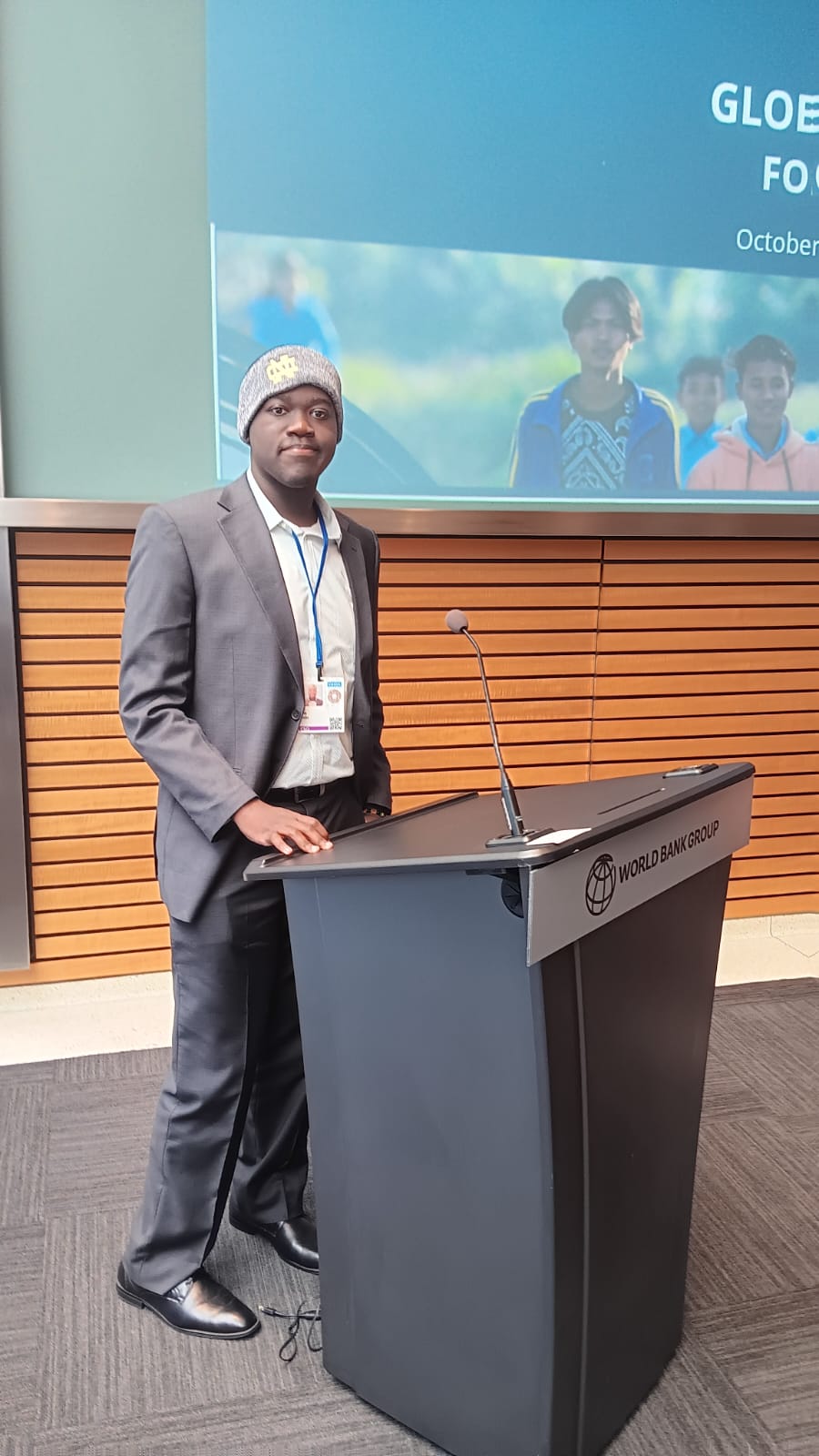 Me at the World Bank Event